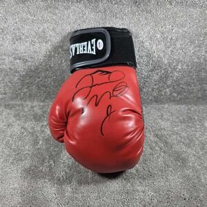 Floyd Mayweather Jr. Signed Everlast Boxing Glove Red - PSA DNA authentication